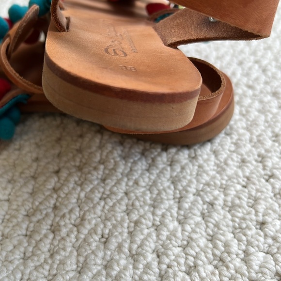 Like new! Vintage Elina Linardaki festive sandals size 8/38 with dustbag! - Picture 7 of 8